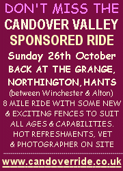 Candover Valley Sponsored Ride Sunday 26th October 2008