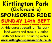 Kirtlington Park Sponsored Ride Sunday 14th September 2008